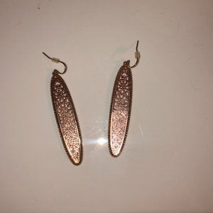COPY - Lizard Thicket Drop Earrings - Rose Gold